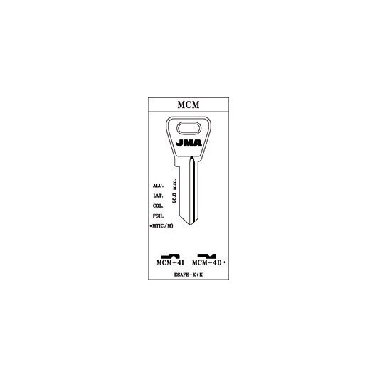 Llave Cilindro En Bruto Jma Acero Mcm-4D