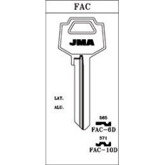 Llave Cilindro En Bruto Jma Acero -6D