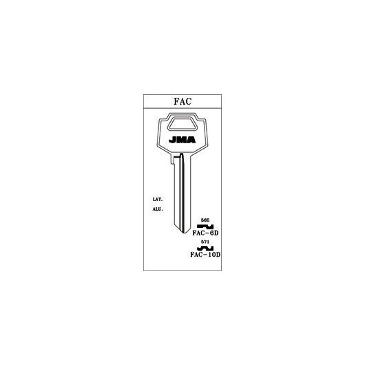 Llave Cilindro En Bruto Jma Acero -6D