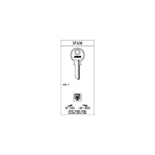 Llave Cilindro En Bruto Jma Acero If-D25