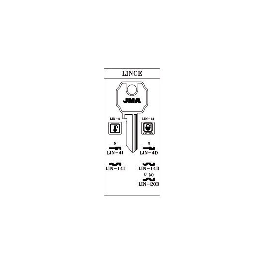 Llave Cilindro En Bruto Jma Acero Lin-4D