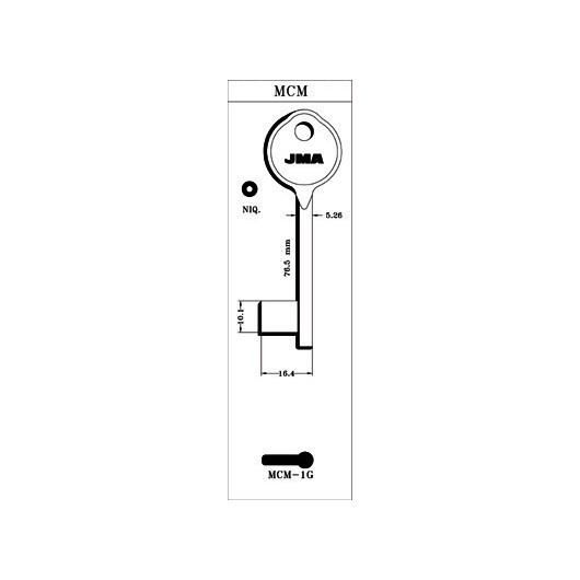 Llave De Gorja En Bruto Jma Laton Mcm-1G Nik