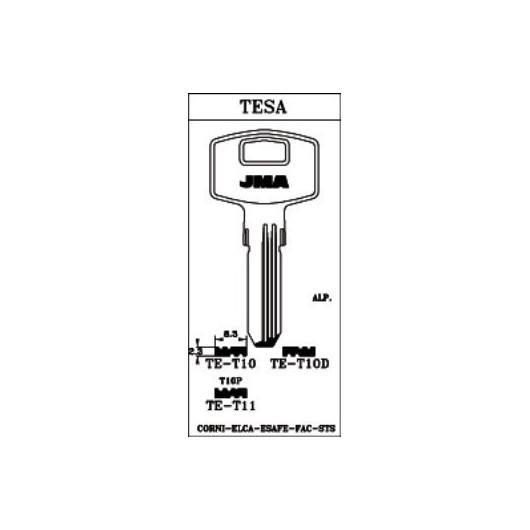 Llave Puntos En Bruto Jma Alpaca Sts-T10Te-T10