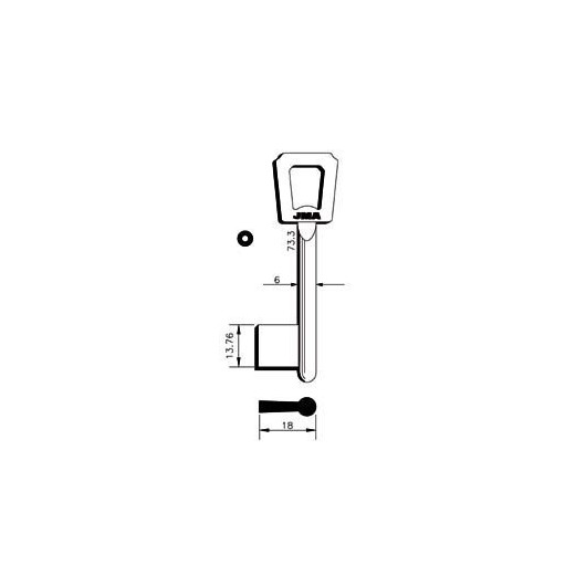 Llave De Gorja En Bruto Jma Laton 17G Nik/G