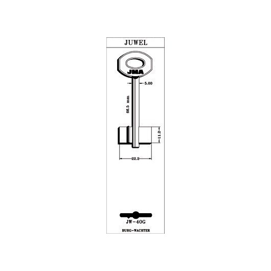 Llave De Gorja En Bruto Jma Laton Jw-40G