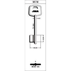 Llave De Gorja En Bruto Jma Laton Mcm-2G