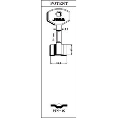 Llave De Gorja En Bruto Jma Laton Ptn-1G