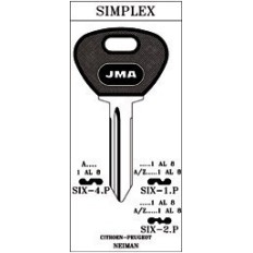 Llave Cilindro En Bruto Jma Acero Negro Cabeza Plastico Six-1.P