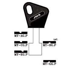 Llave Cilindro En Bruto Jma Laton Negro Mt-Ag.P