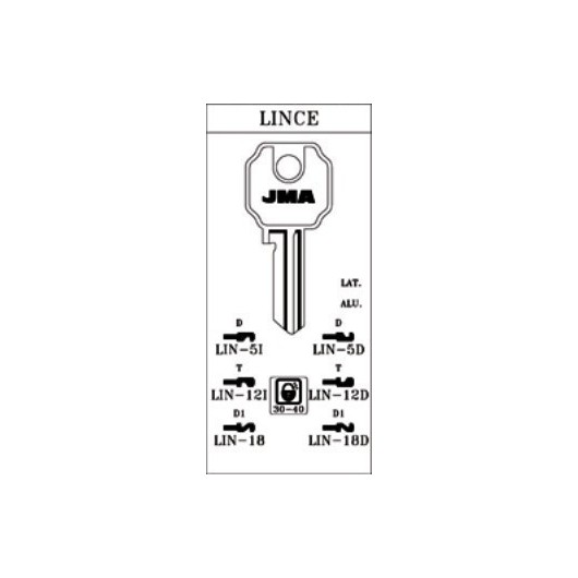 Llave Cilindro En Bruto Jma Acero Lin-18D