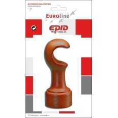 Soporte Barra Cortina 29Mm Frontal Madera Avell. Epid