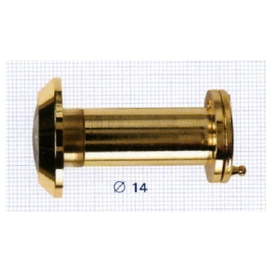 Mirilla Puerta 25/45Mm 200º Pedret Dorado 