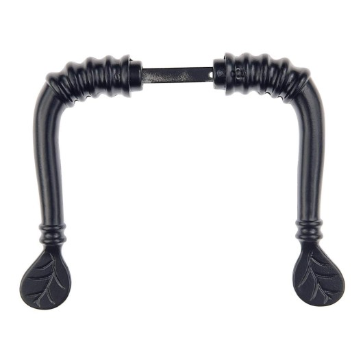Manivela Puerta Forja  Trebol-150 Negro Tortajada