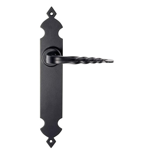 Manivela Puerta 240-105-Salomon. Negro Placa Larga 