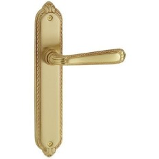 Manivela Puerta 82 Laton Placa Larga 