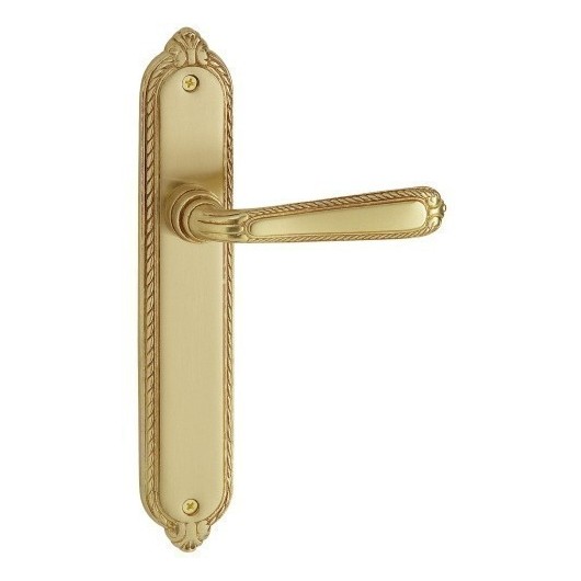 Manivela Puerta 82 Laton Placa Larga 