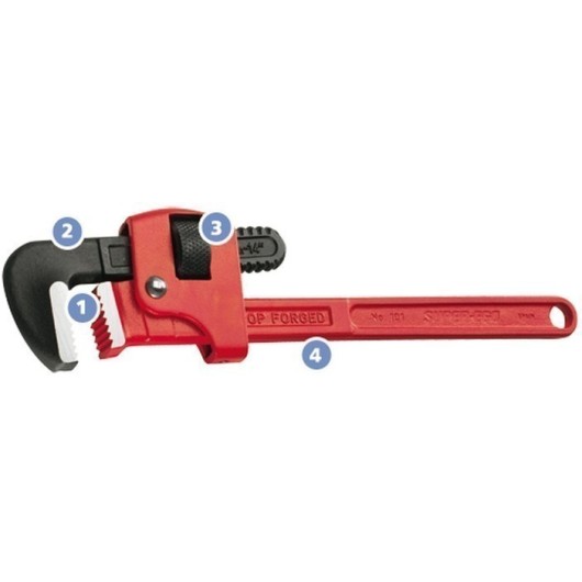 Llave Stillson 24" Acero Forjado Super Ego