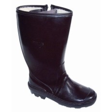 Bota Agua T40 Alta Ingenio Pvc Marron Forro Interior P'Agua