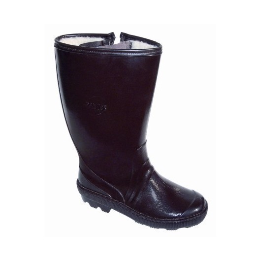 Bota Agua T40 Alta Ingenio Pvc Marron Forro Interior P'Agua