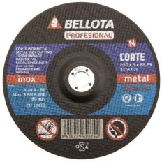 Disco Corte Metal 125X3X22 Mm Bellota