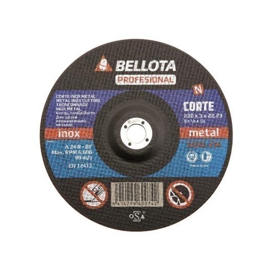 Disco Corte Metal 125X3X22 Mm Bellota