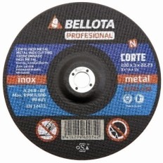 Disco Corte Metal 230X3X22 Mm Bellota