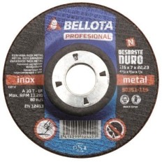Disco Desbaste Metal 115X7X22 Mm Bellota
