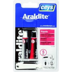 Adhesivo Epoxy Rapido 5+5 Ml 5Minutos Araldit Ceys