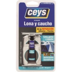 Reparador Lona Y Caucho 7 Ml Con Parches Ceys