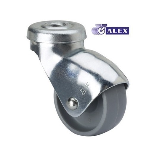 Rueda Giratoria 030Mm 3-0019 Ag/Pas 015Kg.Liso Pp Gr H Bp Alex