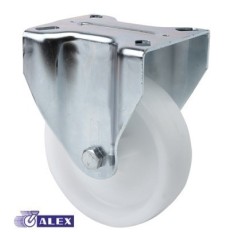 Rueda Fija 125Mm 2-0240 Pl.107X086 250Kg.Liso Pol Bl Zv Ut A