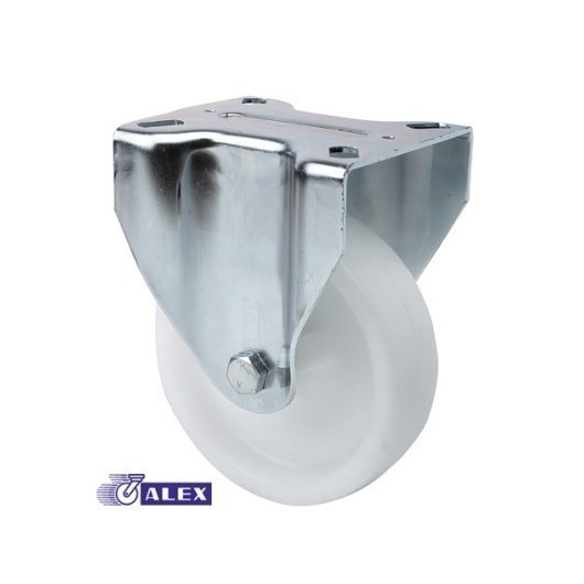 Rueda Fija 125Mm 2-0240 Pl.107X086 250Kg.Liso Pol Bl Zv Ut A