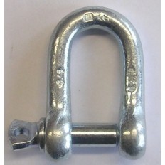 Grillete Cadena 1/4" Recto Garra Acero Galvanizado  310 310-1/4 25 Pz