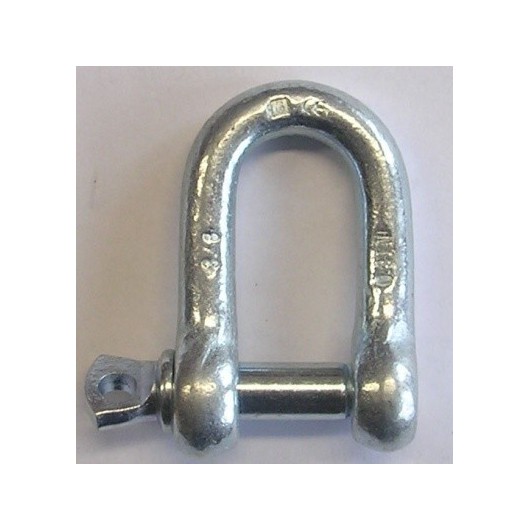 Grillete Cadena 1/4" Recto Garra Acero Galvanizado  310 310-1/4 25 Pz