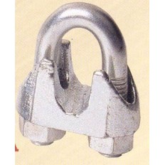 Sujetacable Sujeccion  741 1/4"Ø6 Acero Galvanizado Garra 25 Pz