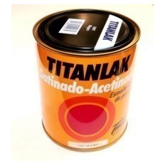 Esmalte Laca Satinado  750 Ml Negro   Interior/Exterior  Poliuretano  Titan Titanlak