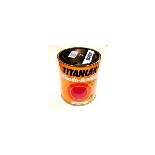 Esmalte Laca Satinado  750 Ml Negro   Interior/Exterior  Poliuretano  Titan Titanlak