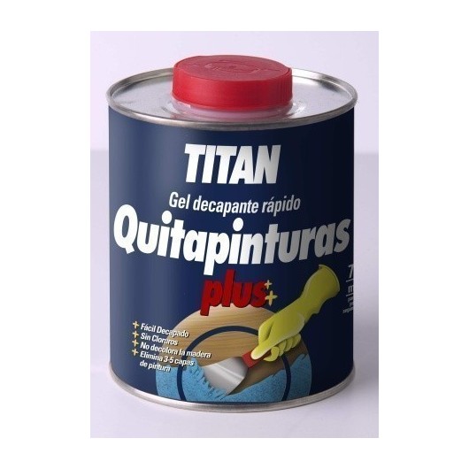 Quitapinturas Preparacion Madera 750 Ml Gel Titan-Plus Tita