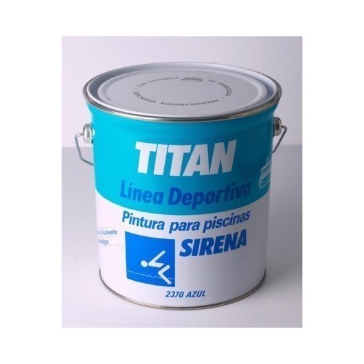 Pintura Piscina 4 Lt Azul Acrilica Disolvente Mate Titan