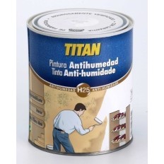 Pintura Antihumedad 750 Ml Blanco Al Disolvente Titan