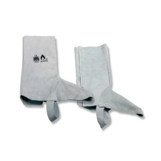 Polaina De Piel Serraje Con Velcro