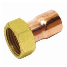 Racor Fontanero Loco H  18 X 1/2" Recto Cobre Sudo