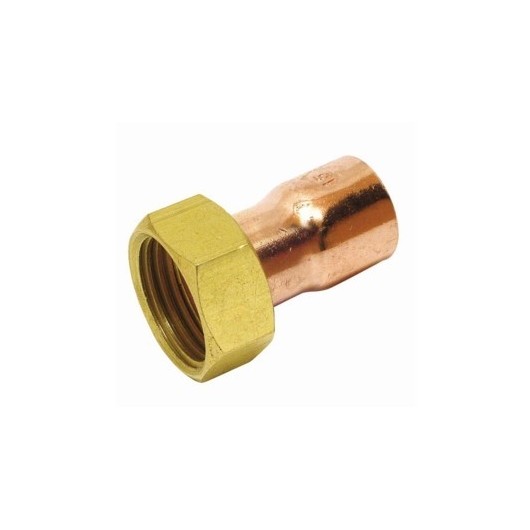 Racor Fontanero Loco H  18 X 1/2" Recto Cobre Sudo