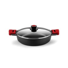 Cacerola Baja 28Cm Con Tapa Induccion Aluminio/Fundido Premiere Bra