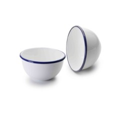 Bol Cocina Redondo 12Cm Acero Esmaltado Blanco Ibili