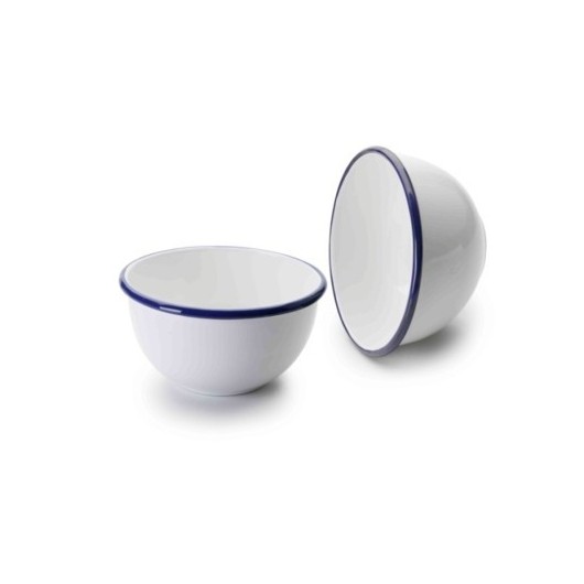 Bol Cocina Redondo 12Cm Acero Esmaltado Blanco Ibili