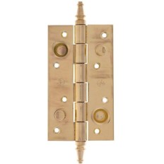 Bisagra Seguridad Canto Cuadrado 150X82Mm 2530 Hierro Latonado Con Remate Tortajada