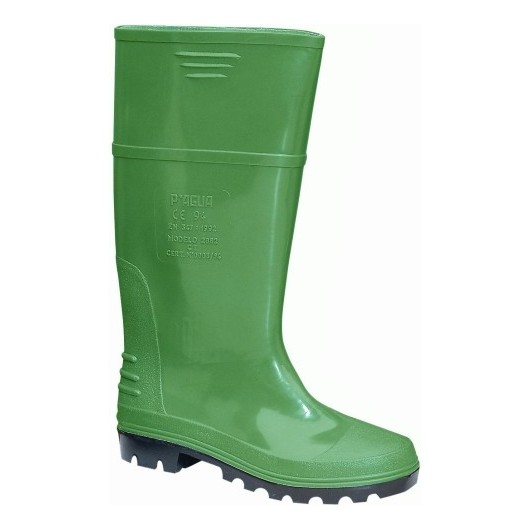 Bota Agua T44 Alta Bicolor Verdesubio Pvc Verde/Negro  P'Agua