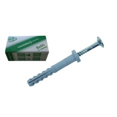 Taco Clavable Tornillo Cabeza Avellanada 06X080Mm Nylon Spax 100 Pz