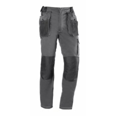 Pantalon Trabajo L 68% Alg 30% Poli Gr/Neg 171 Multibolsillo